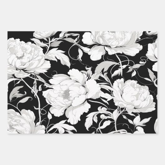 White Rose Geschenkpapier Set (Vorderseite 3)