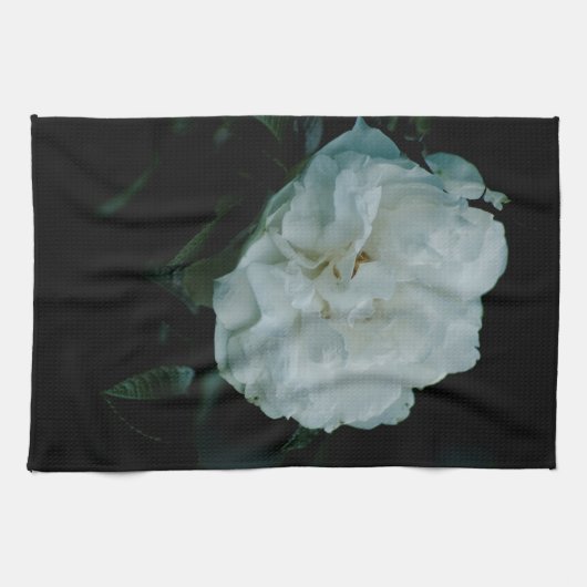 White Rose Geschirrtuch (Horizontal)