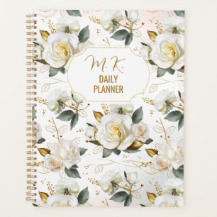 White Rose Gold Romantik Planer