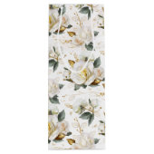 White Rose Gold Wedding Geschenktüte Für Weinflaschen (Rückseite)