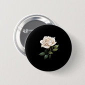 White Rose Graphic Button (Vorne & Hinten)