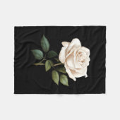White Rose Graphic  Fleecedecke (Vorderseite (Horizontal))
