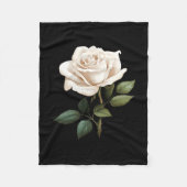White Rose Graphic  Fleecedecke (Vorderseite)
