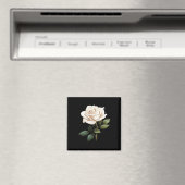 White Rose Graphic Magnet (In Situ (Geschirrspüler))