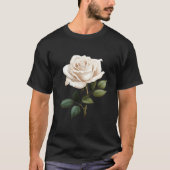 White Rose Graphic  T-Shirt (Vorderseite)