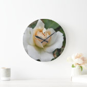 White Rose Große Wanduhr (Zuhause)