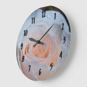 White Rose Große Wanduhr (Winkel)
