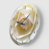 White Rose Große Wanduhr (Winkel)