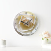 White Rose Große Wanduhr (Zuhause)