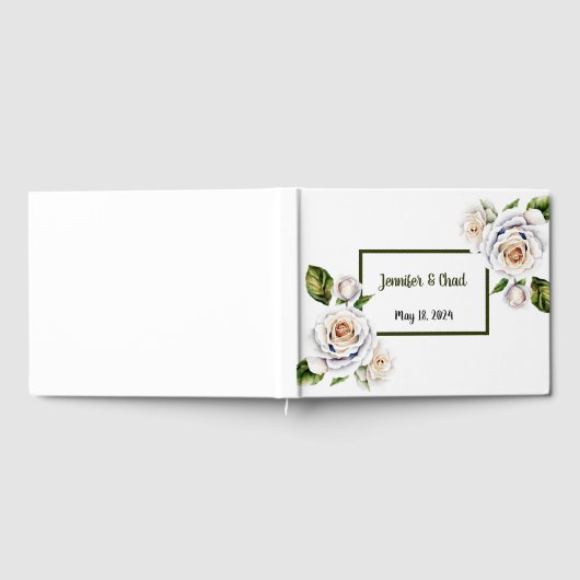 White Rose Guest Book Gästebuch (Voll)