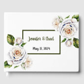 White Rose Guest Book Gästebuch (Vorderseite)