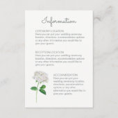 White Rose Hochzeitskarten Begleitkarte (Vorderseite)