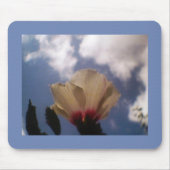 White Rose in Blue Sky Mousepad (Vorne)