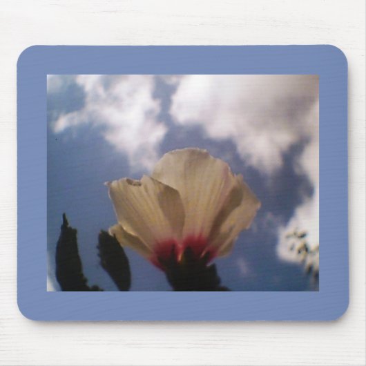 White Rose in Blue Sky Mousepad (Vorne)