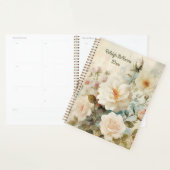 White Rose Junk Journal Style Illustration Classic Planer (Anzeige)