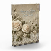 White Rose Lace AI art Fotoblock (Links)