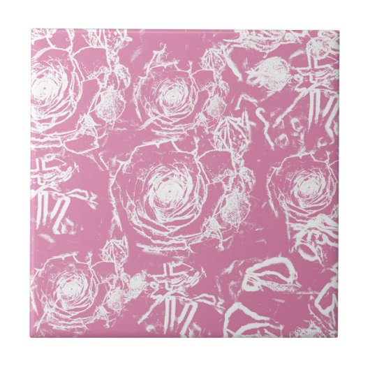 White Rose Lace Fliese (Vorderseite)