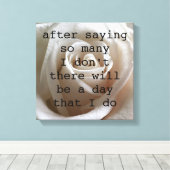 White Rose Leinwanddruck (Insitu (Holzboden))