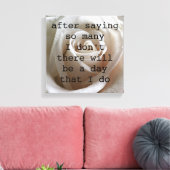 White Rose Leinwanddruck (Insitu (Wohnzimmer))