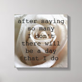 White Rose Leinwanddruck (Vorderseite)