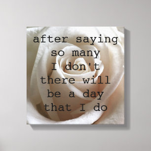 White Rose Leinwanddruck