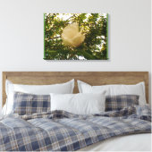 White Rose Leinwanddruck (Insitu (Schlafzimmer))