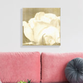 White Rose Liebe Leinwanddruck (Insitu (Wohnzimmer))
