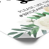 White Rose | LIEBE Poster (Ecke)