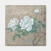 White Rose Magnet (Vorne)