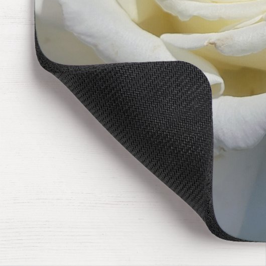 White Rose Maus Pad Mousepad (Ecke)
