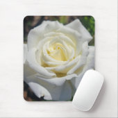 White Rose Maus Pad Mousepad (Mit Mouse)