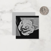 White Rose Mitteilungskarte (Vorderseite/Rückseite Beispiel)