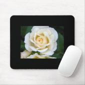 White Rose Mousepad (Mit Mouse)