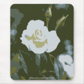 White Rose Mousepad (Vorne)