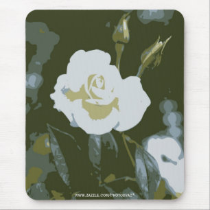 White Rose Mousepad