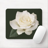 White Rose Mousepad (Mit Mouse)