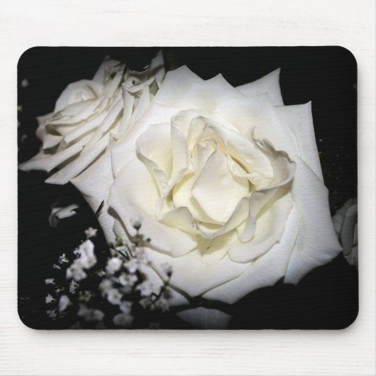 White Rose Mousepad (Vorne)