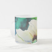 White Rose Mug Mattglastasse (Vorderseite Links)