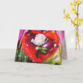 White Rose - Muttertagskarte Karte (Gelbe Blume)