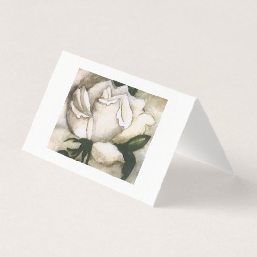 White Rose Note Card (Vorderseite)