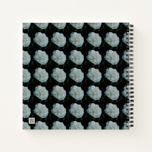 White Rose Notizblock (Rückseite)