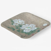 White Rose Pappteller (Gewinkelt)