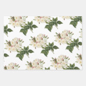 White Rose Pattern Geschenkpapier Set (Vorderseite 2)