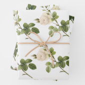 White Rose Pattern Geschenkpapier Set (Beispiel)