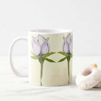 white rose pattern kaffeetasse