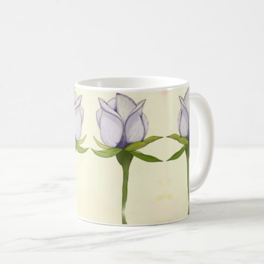 white rose pattern kaffeetasse (VorderseiteRechts)