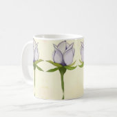 white rose pattern kaffeetasse (Vorderseite Links)