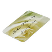 White Rose Personal Wedding Magnet (Linke Seite)
