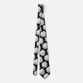 White Rose Petals Necktie Krawatte (Rückseite)