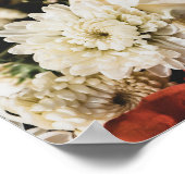 White Rose Photography Poster (Ecke)